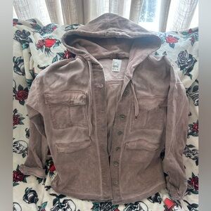 Baci Italy - Hand Dyed Stone Washed Denim Hooded Jacket - New with Tags